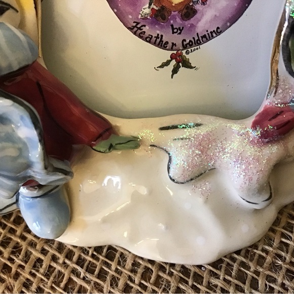 Vintage 2001 Blue Sky signed Heather Goldminc First Christmas picture fr… - Picture 5 of 8